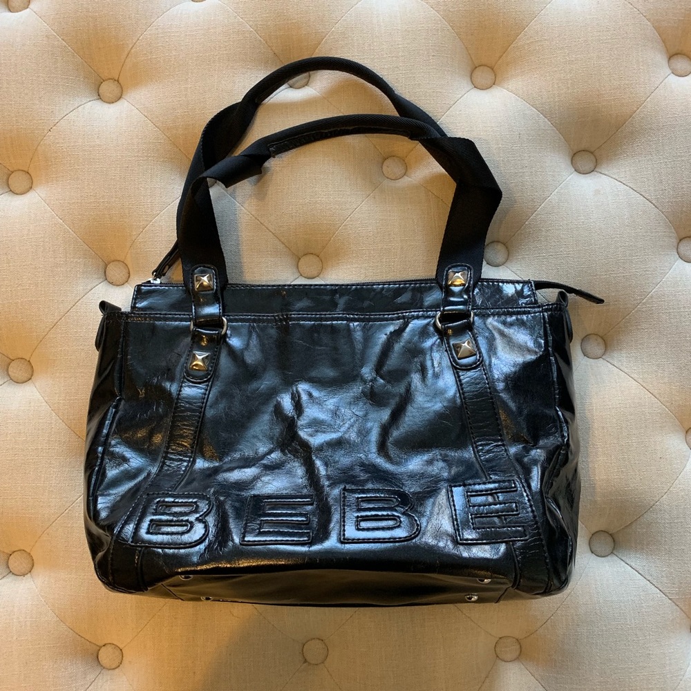bebe Sport Black Gym Bag